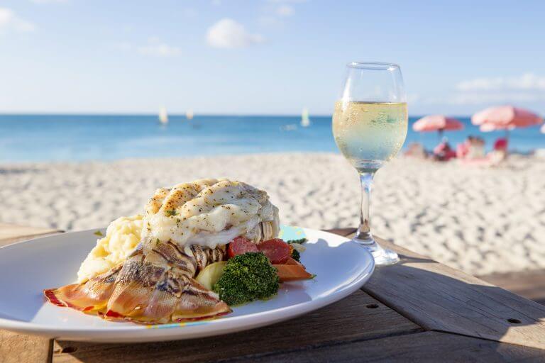 beachside dining at Cabana Bar and Grill