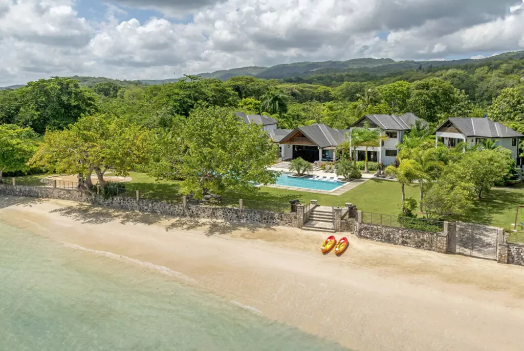 canoe cove aerial view - best villas in jamaica